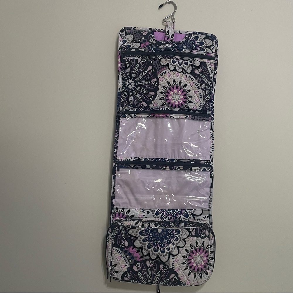 Vera Bradley Purple and Blue Floral‎ Travel Organizer